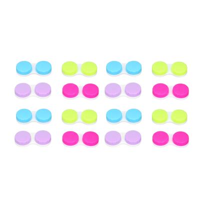 16pcs Contact Lens Case Colorful Contact Lens Soak Storage Container for Outdoor Activities Travel
