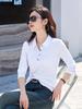 Autumn 2025 Versatile Casual Long Sleeve Lapel T-Shirt - Loose & Stylish Design