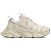 MLB New York Yankees Bequeme Passform Atmungsaktiv Erhöhte Sohle Niedrig geschnitten Dad Shoes Unisex Sneaker Beige Lila 3ASHCC05N-50IVS