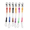 Plastic Spring Coil  Keychain Ring Chain Keyring