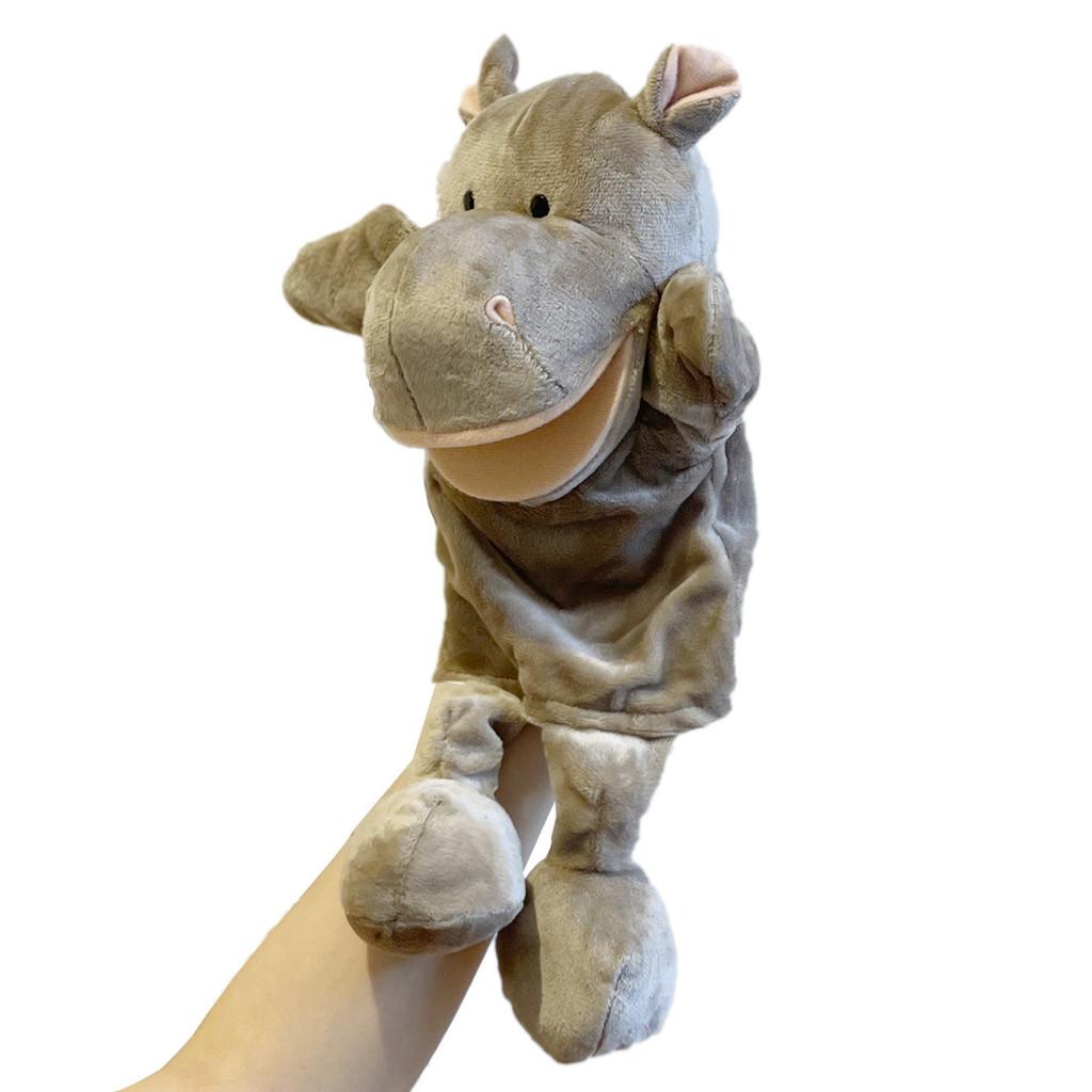 Pigs Cows Ducks Frogs Mouth Opening Ventriloquis Puppet Toys Hand Plush Kid Gift