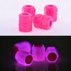 Tire Air Valve Cap Fluorescent Car Tire Valve Stem Cap Automobile Corrosion Resistant Lightweight
