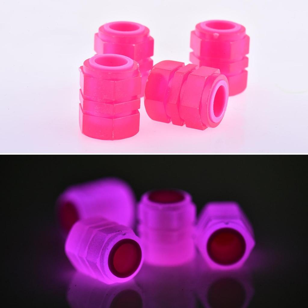 Tire Air Valve Cap Fluorescent Car Tire Valve Stem Cap Automobile Corrosion Resistant Lightweight