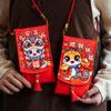 Spring Festival Fabric Red Envelop Blessing Words Lucky Red Pockets  New Year
