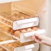 Transparent Egg Storage Box Plastic Kitchen Organizer Rack Sealed Kitchen Egg Box  Kitchen Storage