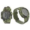 Digital Display Men Sports Electronic Watch Waterproof Multifunction Outdoor Night Light Sporting Watch OD Green