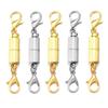 4Pcs/Lot Round Magnetic Clasps for Jewelry Making Magnet End Clasp Connectors Buckle Metal Clasp with Lobster Clasps.