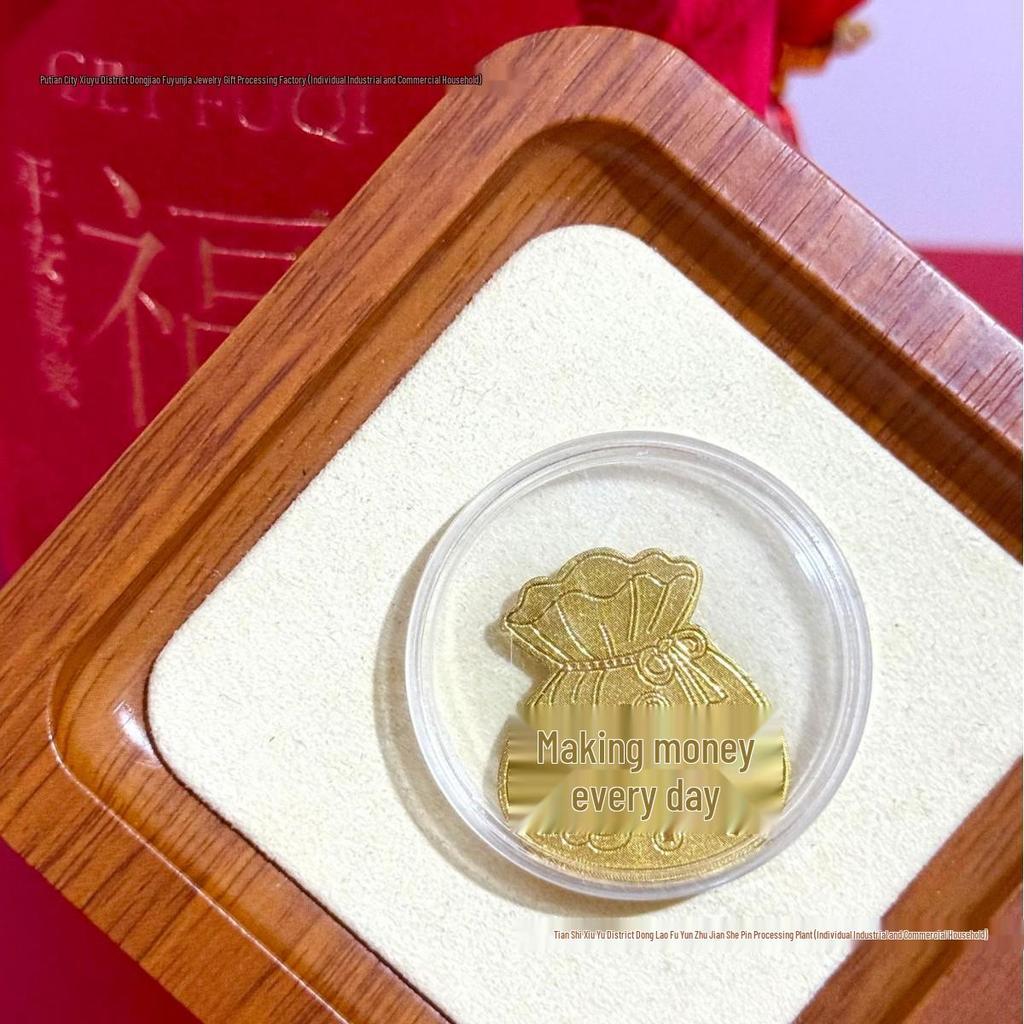 Pure Gold 999 Horse Year Phone Sticker for Wealth and Health - Popular Douyin Live Seller