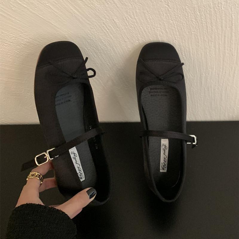 Moda Bailamos 2025 Nowe Damskie Baleriny Panie Casualowe Buty Mary Jane Miękka Podeszwa Buty Wizytowe Outdoor Okrągły Nosek Baleriny