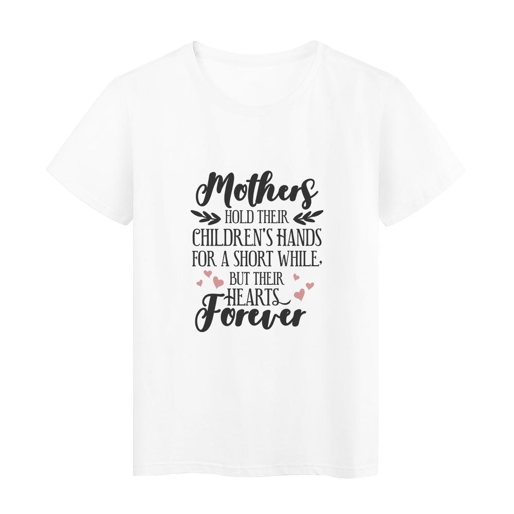 Ropa Odzież estetyczna Grunge Tshirt Kobiety Moda Matka S Dzień z nadrukiem O Neck T Shirt Harajuku