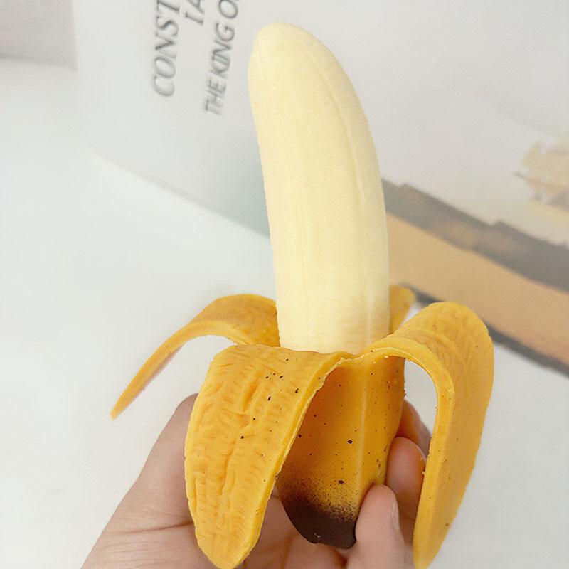 Super Banán Squishy Mačkací Pomalé Vracení Měkký Tlakový Míček Kancelář Domácí Dekorace Uvolnění Stresu Úzkosti Děti Dospělí Perfektní Dárek