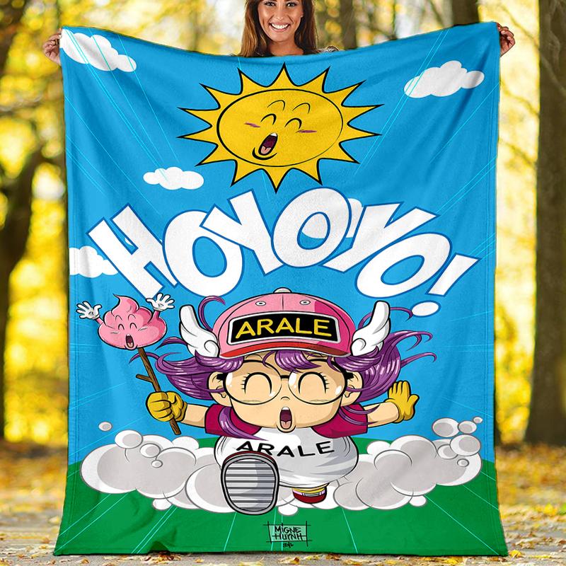 Arale Printed Throw Blanket—soft,warm;versatile Blanket for All Seasons—perfect As &air-conditioning Throw,nap Blanket