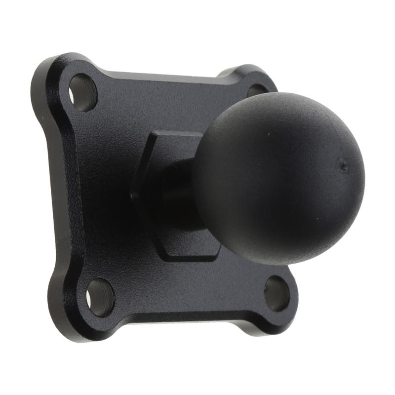 Aluminum Alloy Square Mounting Base with 1 Inch Ball for Head Mount for Zumo 400/450/500/550/660 Rider GPS for Motorcycl