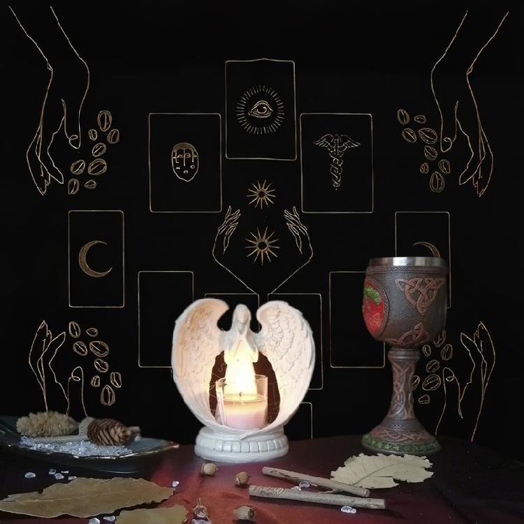 Square Table Cloth Tarot Altar Cloth Board Game Pad Astrological Oracles Pad Table Cover Card Mat Divinations Tablecloth