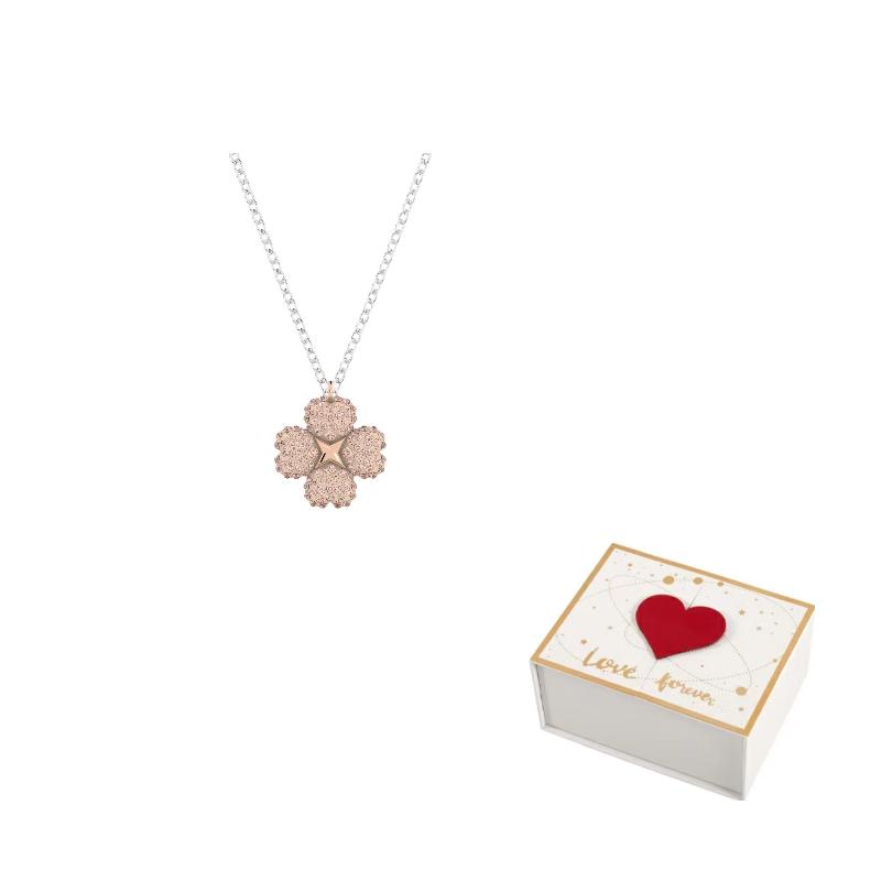 Swarovski Latisha Necklaces Womens F (One Size Fits All)-white gift box розовый