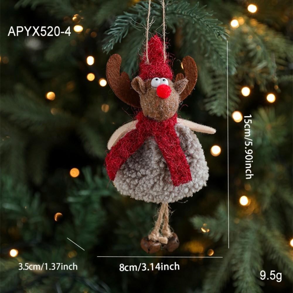 Fabric Animal Pendants Christmas Doll Ornaments Christmas Tree Hanging Christmas Tree Decorations