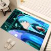 1pc Cartoon Rockman Game Megaman Print Area Rug - Soft, Washable Non-Slip Indoor Mat, Living Room, Home Office Decorative Rug,Office Decorative
