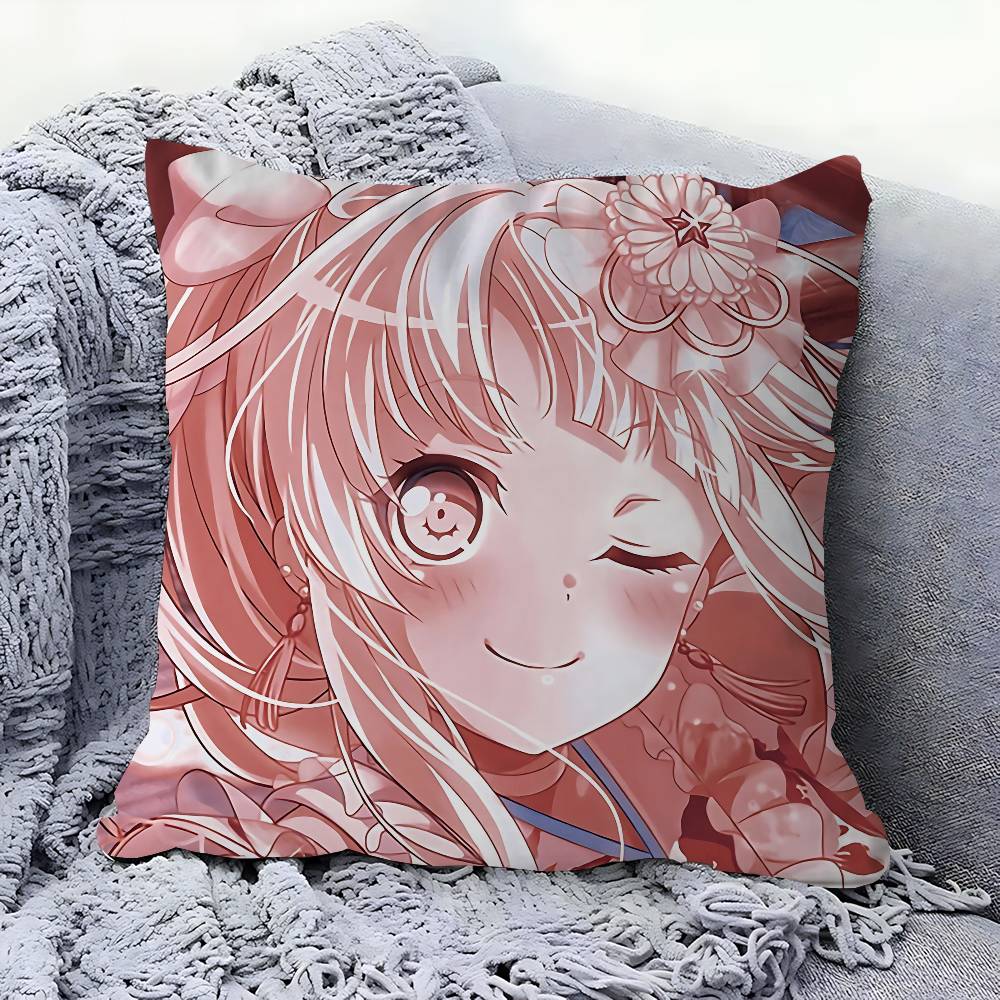 Anime K-Kokoro Tsurumaki Personalized Pillow Dust Cover Bedroom Kids Party Decoration Pillowcase Birthday Children Gift