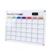 Dry Erase Calendar Transparent Acrylic Magnetic Monthly Planning Board for Fridge Kitchen