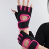Women's Custom Workout Gloves Fingerless Polyester Gym Weight Lifting Gloves