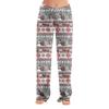 Women's Flannel Christmas Print Pajama Pants, Comfortable Warm Sleep Pants