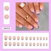 24pcs Women Artificial Nail Art Kit French Nail Tip Stars False Nail for Women Girls Manicure DIY