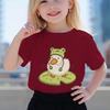 Duck In Frog Hat Cartoon Tshirts for Girl Boy Cute Duck Graphic Casual Tops Kawaii Animal Tee Cute Duck Design Toddler Wear