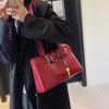 Niche designer bag belt buckle shoulder handbag underarm bag locomotive bag 2025 new women's bag tide