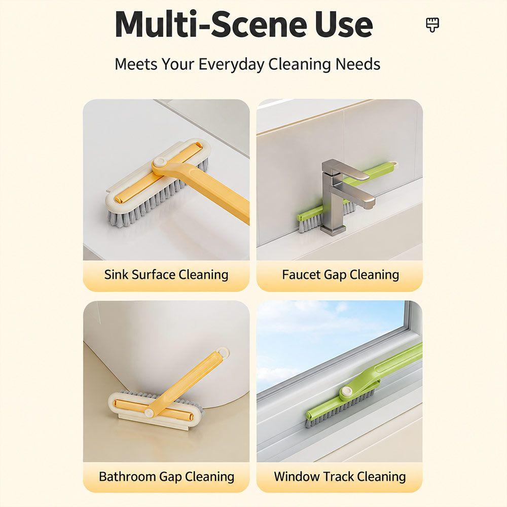 Detachable Crevice Brush 2in1 Toilet Brush New Gap Cleaning Brush Bathroom