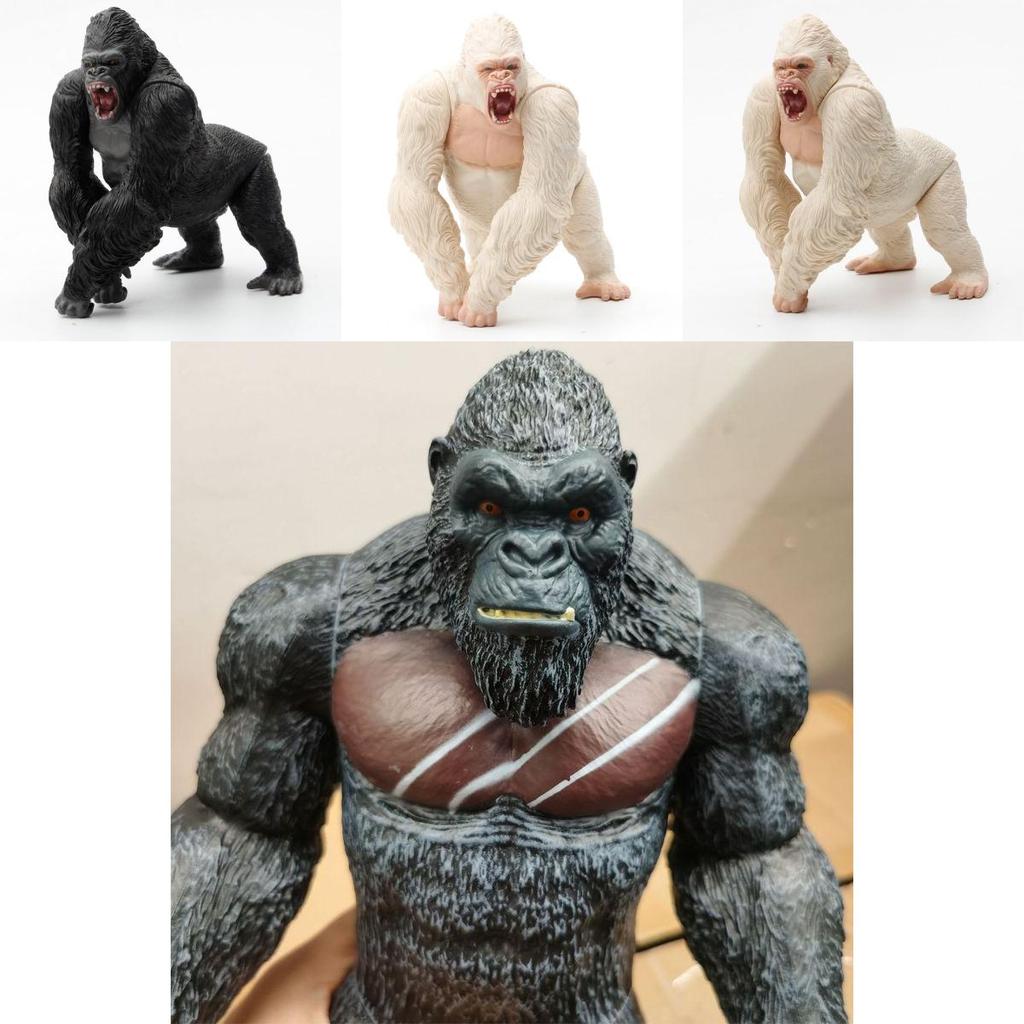 Oryginalna Bandai Shm King Kong Małpa Model Zabawki Wykwintna Figurka Akcji Na Prezenty Dla Dzieci