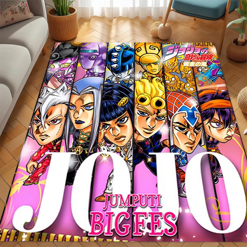 JoJo's Bizarre Adventure: Epic Characters Vibrant Art carpet Living room and bedroom mats printing Christmas gifts Fashion Art