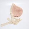 Cute Lace Girls Straw Hat Summer Bow Girls Boys Sun Cap Wide Brim Sun Protection Kids Fisherman Hat Beach Panama Caps