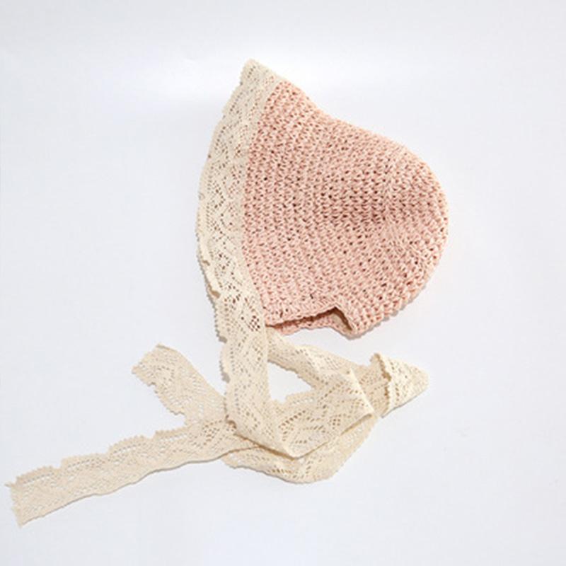 Cute Lace Girls Straw Hat Summer Bow Girls Boys Sun Cap Wide Brim Sun Protection Kids Fisherman Hat Beach Panama Caps