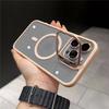 For iPhone 16 Pro Max Luxury Magsafe Magnetic Lens Holder Stand Phone Case For iPhone 11 12 13 14 15 Plus 16E Protective Cover