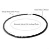 Nuova Collana Bicolore Bianco Nero Per Uomo Fibbia in Acciaio Inossidabile 24 Pollici 6mm Occhio di Tigre Lava Pietra Ematite Collare Curativo
