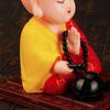 Tathagata Buddha Beating Wooden Fish Toys Decorative Desktop Buddha Statue  Decoration