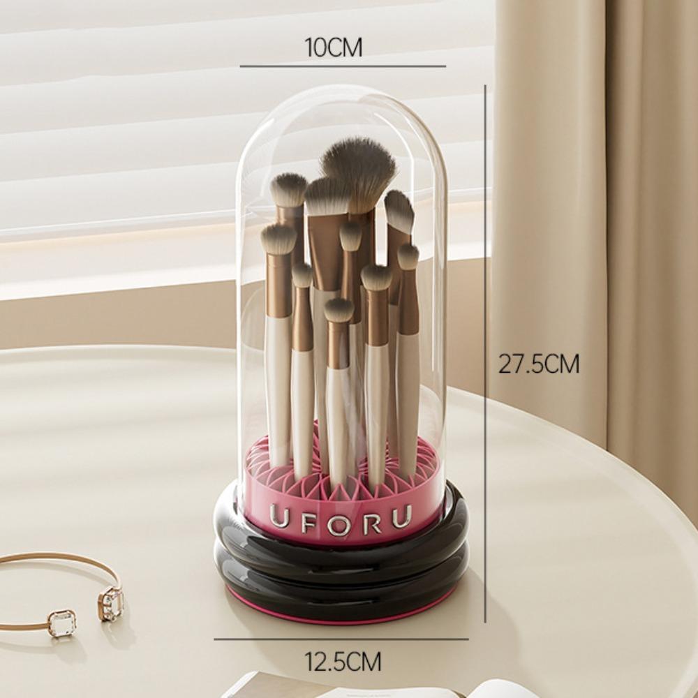 New PP Makeup Brushes Storage Box 2 in 1 Dustproof Cosmetic Brush Cleaner Bowl Hangable Drying Makeup Tools Makeup Tools