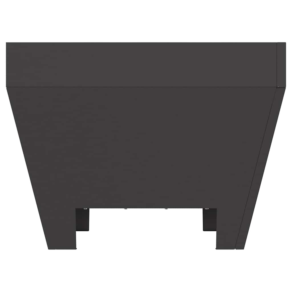 Fire Pit Black 50 X 50 X 38 Cm Steel