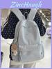 Starry Nylon Girls Backpack With Letter Print For Casual Travel And School Use