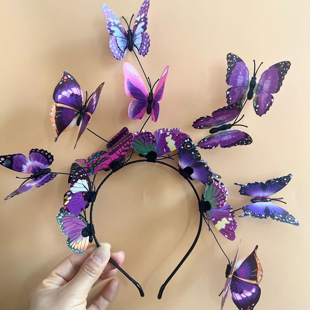 Glow Simulation Bridal Headpiece Flower Ring Fairy Headband Hair Accessories Bride