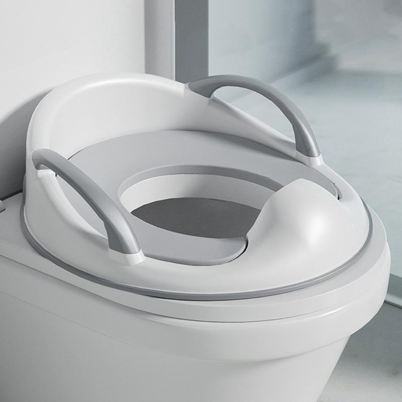 

Дитячий горщик-сидіння на унітаз Дитячий горщик Безпечне сидіння з підлокітниками Для дівчаток Хлопчиків Тренування привчання до горщика Зовнішні Подорожі Дитячий горщик Подушка сірий колір