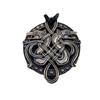 Vintage Viking Double Wolf Head Pendant Necklace Men's Jewelry Sweater Chain