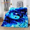 3D Chinese Tai Chi Bagua Yin Yang Soft Plush Blanket,Flannel Blanket Throw Blanket for Living Room Bedroom Bed Sofa Picnic Cover
