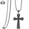 Xiweier Cross Hip Hop Trendy Necklace for Men and Women