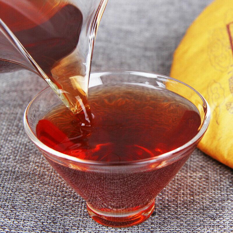 357g 2006 Pu'er Pişmiş Çay Kek Menghai Kahverengi Dağ Yaşlı Ağaç Pu-erh Siyah Çay