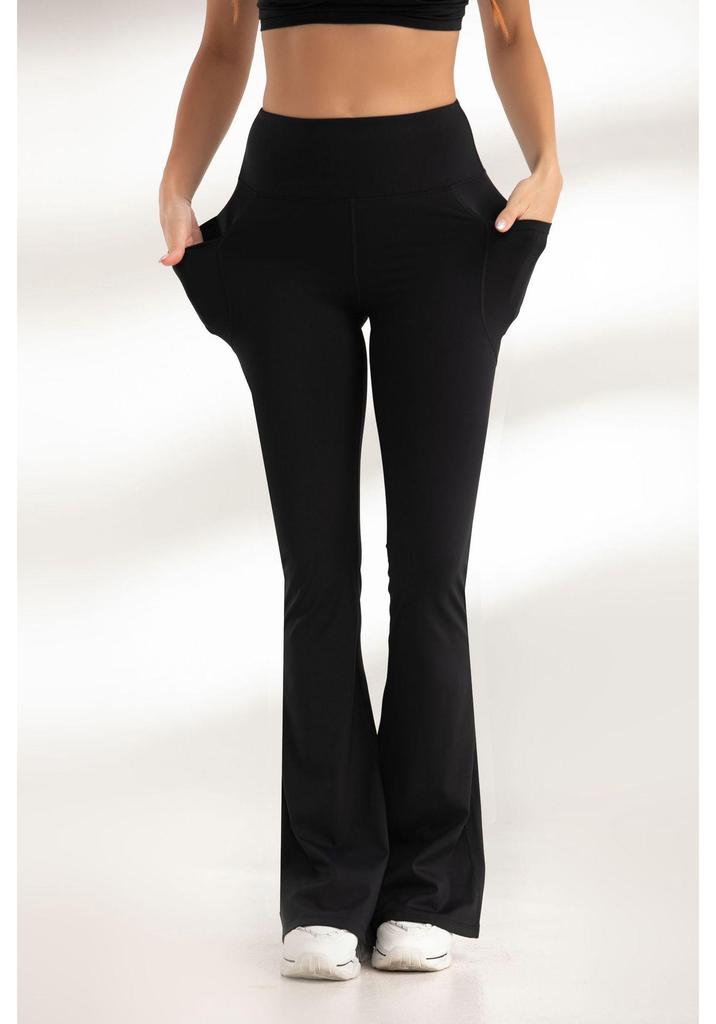 High Waist Seamless Bell Bottom Yoga Pants - Nude Feel, Butt Lifting, Quick Dry, Fitness Wear