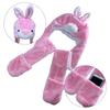 [Xiang Ru] Animal Hat for Christmas Cosplay, Ox, Tiger, Panda, Rabbit, Year of the Rabbit, Includes Gloves and Scarf, Cute Plush Kigurumi Costume for