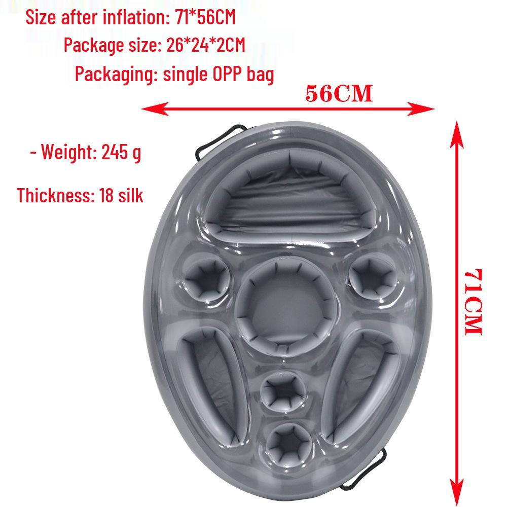 Multi-Hole Inflatable Tray & Cup Holder for Parties