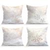 Christmas Snowflake Pillowcase Printed Polyester 40/45/50cm Throw Pillowcover Decorative Sofa Cushion Pillowslip Home Decor