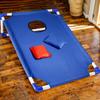 Portable Cornhole Set with 3 Red 3 Blue Bags Toss Games for Kids Adults Family Outdoor Yard Beach BBQ Camping Lawn Game